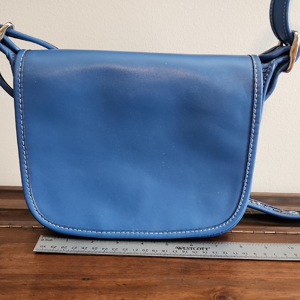 Coach Blue Leather Crossbody Bag